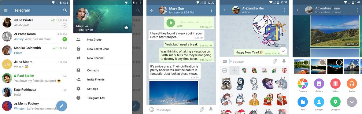 即时通讯工具 Telegram (Web) v12.2.1 (62929) / Plus Messenger (Telegram Plus) v12.0.1.2 / Telegram-X v0.28.0.1764 / Nekogram v12.0.1-6167 / Telegraph (Graph Messenger) vT11.13.0 - P11.22.1