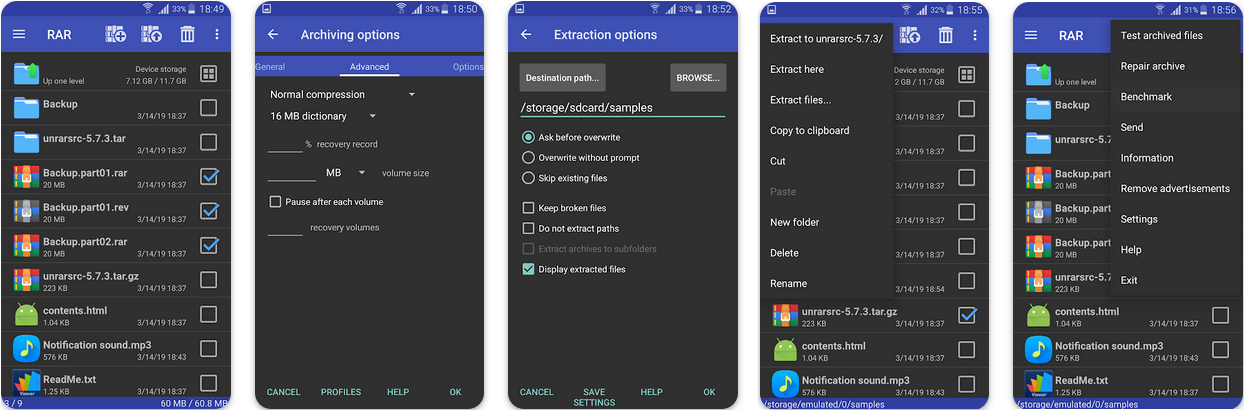 压缩解压神器 RAR Premium v7.12 build 129